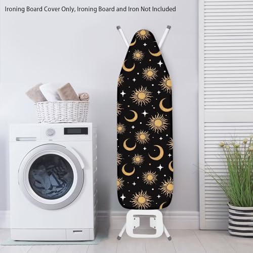 Ironing Board Cover and Pad Heavy Duty Padded Table Top Sun and Moon Ironing - Image 3