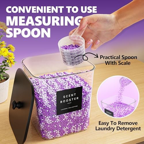 Moforoco 5+1Pack Laundry Pods Container, Large Detergent Powder Storage - Image 3
