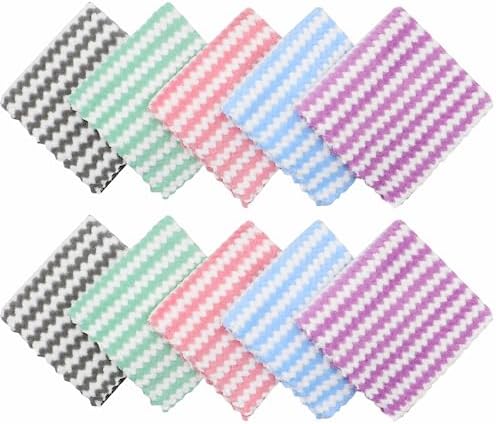 Microfiber Cleaning Cloth, 10 Pack Microfiber Rags, Mix Color - Image 2
