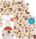 Bee's Wrap Beeswax Food Wraps, 5 Pack Assorted by BeesWrap