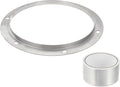 PATIKIL 10 Inch Duct Connector Flange, Metal Straight Pipe Exhaust Flange Duct Mounting Plate for Heating Cooling Ventilation HVAC System, 304 Stainless Steel