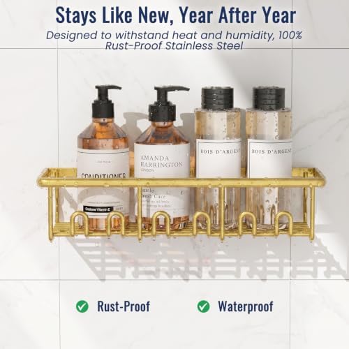 8 Pack Adhesive Large Capacity No-Drilling Shower Caddy - Image 2