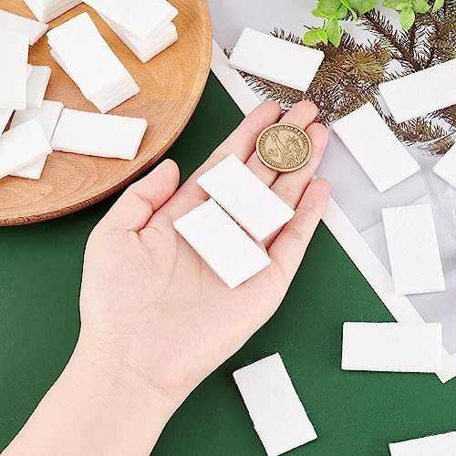 PH PandaHall 150pcs Rectangle Aroma Pads Aromatherapy Refill Pads 1.7×0.9" - Image 3