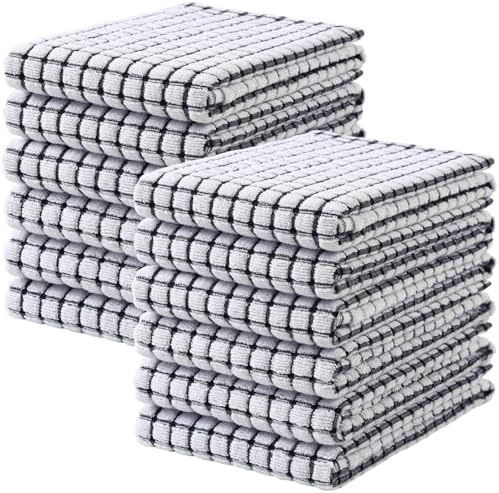 Mordimy Premium Cotton Kitchen Towels 16"x 25", 12 Pack by Mordimy