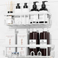 YASONIC Shower Caddy Adhesive, Rustproof Shower Organizer, Wall Shower Rack by YASONIC