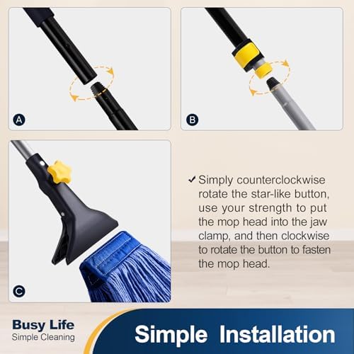 Yocada Looped-End String Wet Mop Head Refill Replacement - Image 5