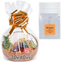 Yuiicaov 10PCS Extra Large Cellophane Bags, 30x40 Inches Clear Cellophane Wrap by Unknown