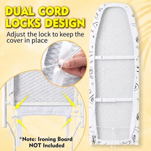 Seiritex Over the Door Ironing Board Cover 13 x 37 inch, Small Iron Board Cover - Image 3