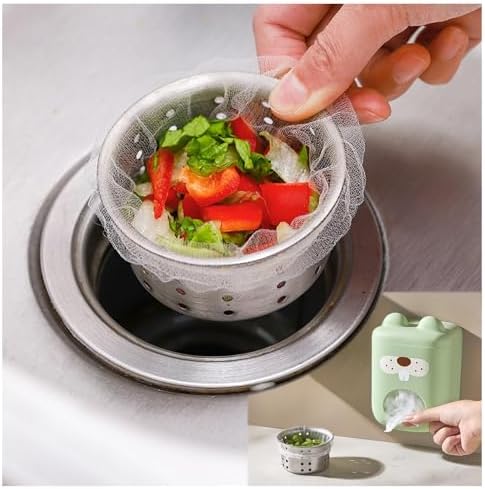 300 Filter Net Bags for Sink Drain Strainer by ONVIPSTOO