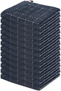 Homaxy 100% Cotton Terry Kitchen Dish Cloths, 12 Pack, Dark Grey by Homaxy