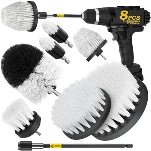 Holikme 8Pc Drill Brush Set by Holikme