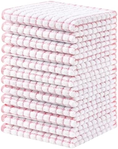 Homaxy 12 Pack Terry Kitchen Dish Cloths by Homaxy