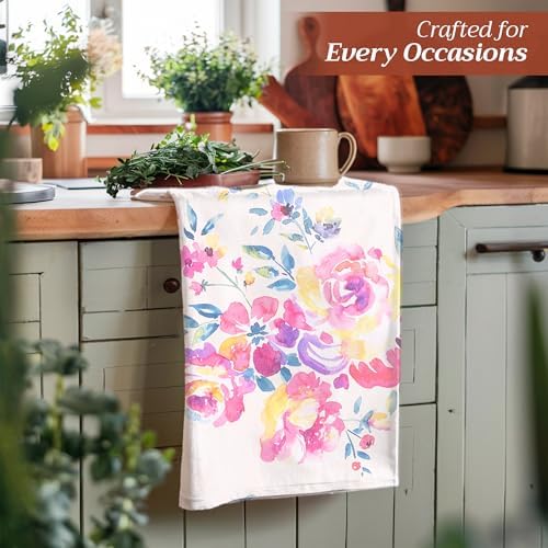 Maison d' Hermine Kitchen Towels Set of 3 Reusable 100% Cotton 27.50" x 20" - Image 5