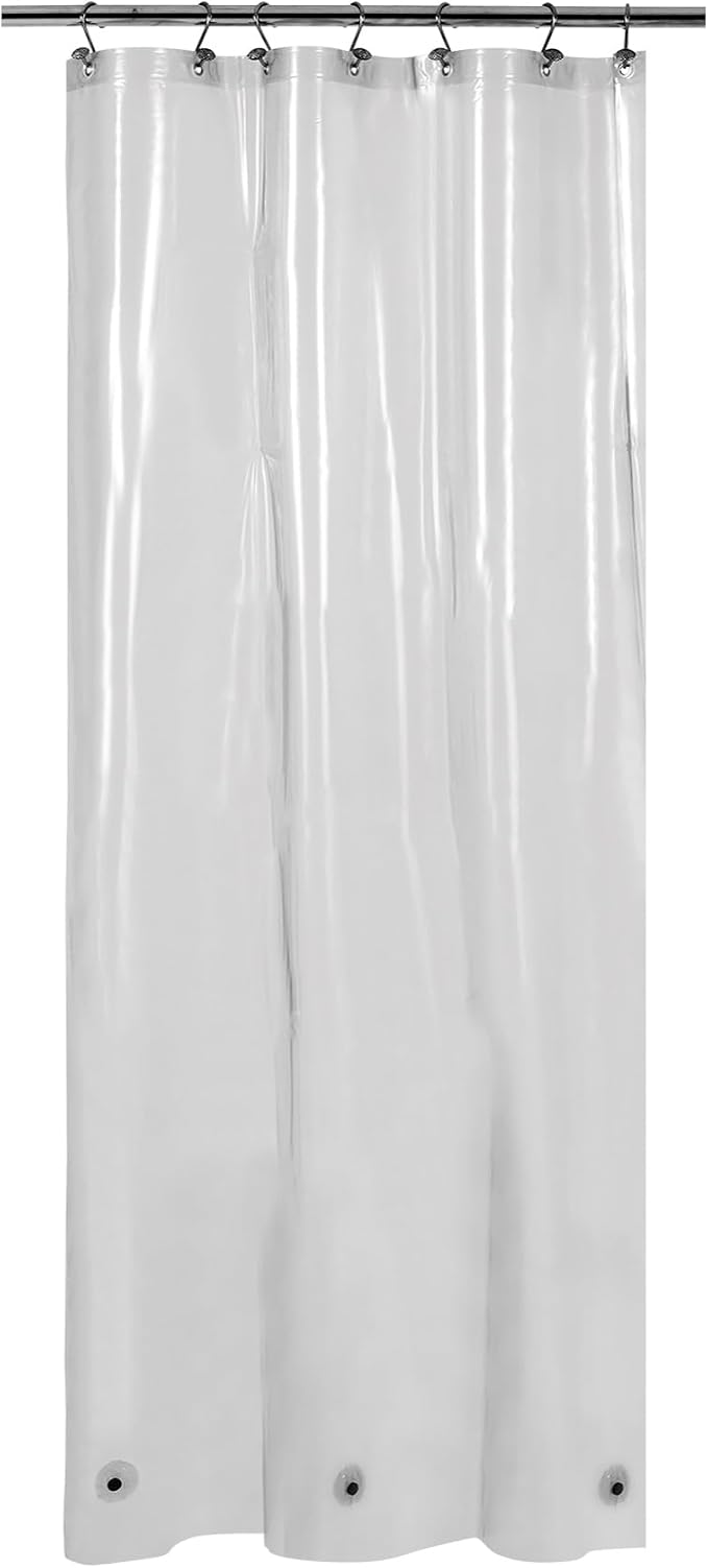 Barossa Design Clear Black Stall Shower Curtain Liner 36x 72 - Image 8