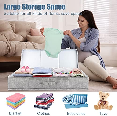 Supowin 2Pack Large Underbed Storage Containers Bin - Image 5