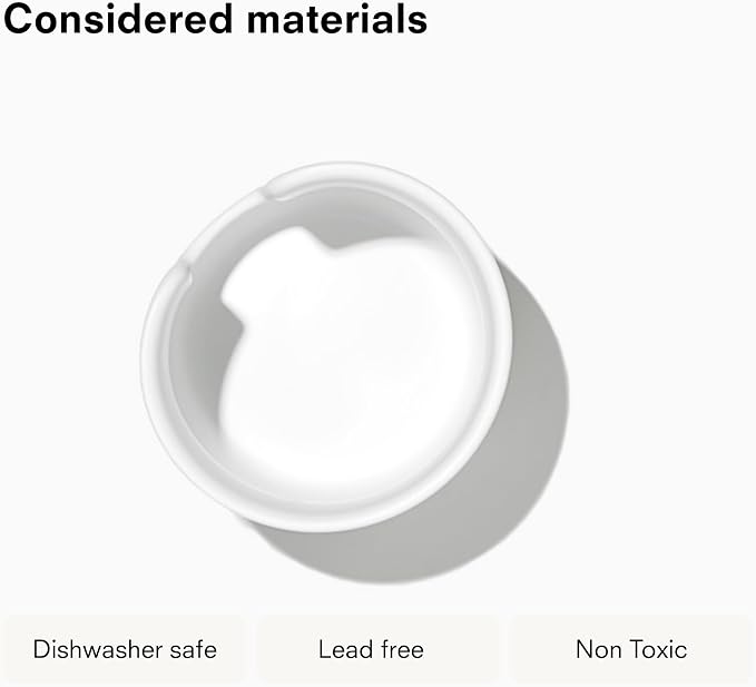 Public Goods Ceramic Cotton Rounds Holder | Matte White Stoneware Makeup - Image 4