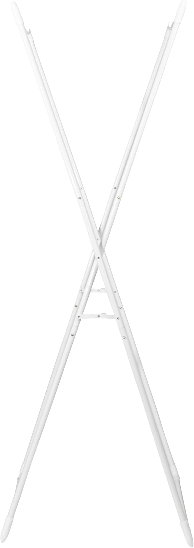Household Essentials Valet Folding Clothes Rack, Strong Metal X-Frame, Chic - Image 4