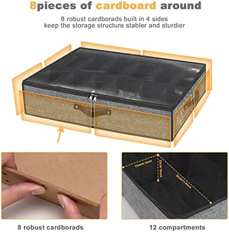 homyfort Under Bed Shoe Storage Organizer - Image 4