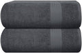 GLAMBURG Premium Cotton Oversized 2 Pack Bath Sheet 35x70-100% Pure Cotton by GLAMBURG