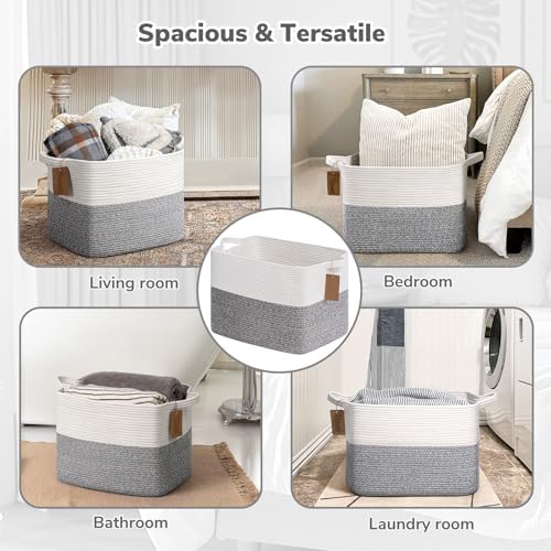 Goodpick 50L Large Woven Rope Storage Basket - Image 4