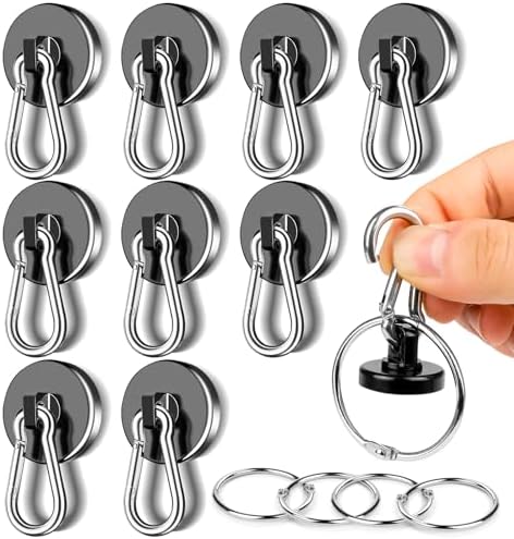 MIKEDE Magnetic Hooks Heavy Duty 70LBS Strong Magnetics Hook by MIKEDE