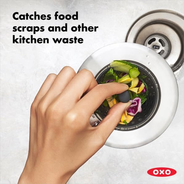 OXO Good Grips Silicone Sink Drain Strainer, Kitchen Sink Stopper - Image 2