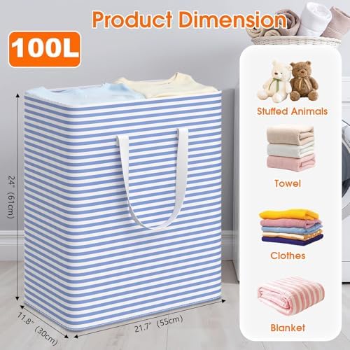 3-Pack Laundry Basket, Collapsible Laundry Hampers - Image 2