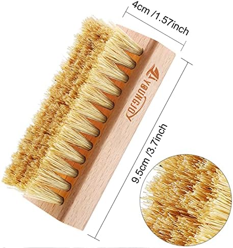 YoungJoy Sneaker Cleaning Brush Shoes Shine Dauber Nylon/Horsehair/Boar Cleaner - Image 2