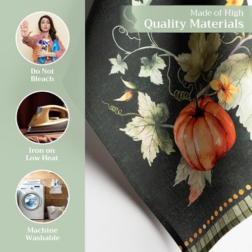 Maison d' Hermine Kitchen Towels Set of 3 Reusable 100% Cotton 27.50" x 20" - Image 3