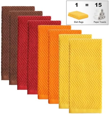 100% Cotton Kitchen Dish Towels Set - Image 3