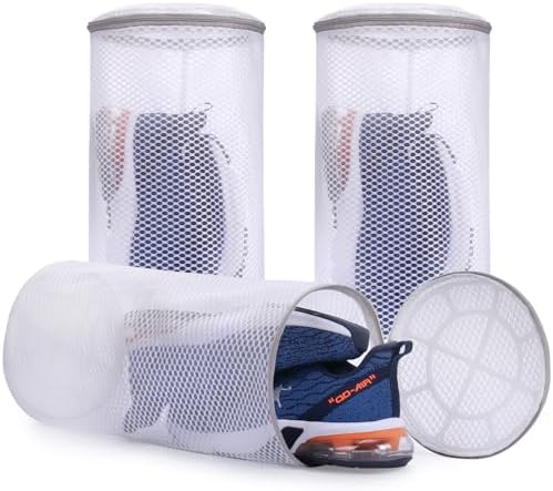 Muchfun 3Pcs Shoes Washing Machine Bag, Honeycomb Mesh Laundry Bags by Muchfun