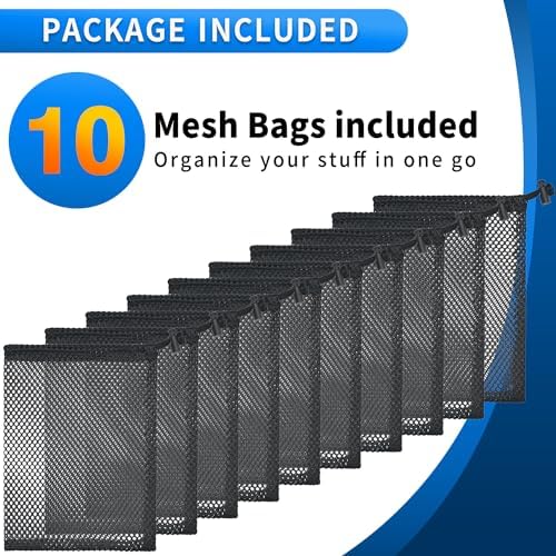 10 Pcs Mesh Drawstring Bag 6" x 8" - Image 6