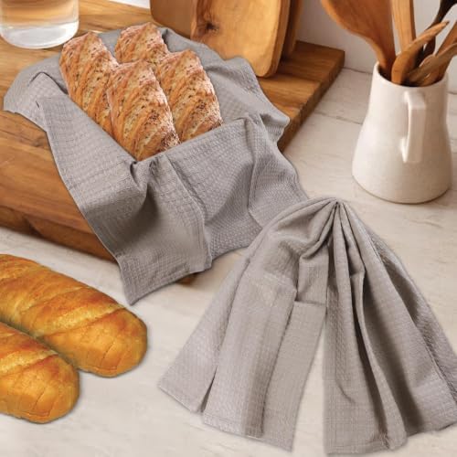 Urban Villa Kitchen Towels Cotton Dish Towels 20”x30” Tan - Image 3