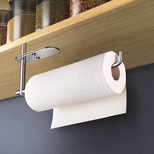 VAEHOLD Self Adhesive Paper Towel Holder Under Cabinet Mount, Wall Mounted - Image 2
