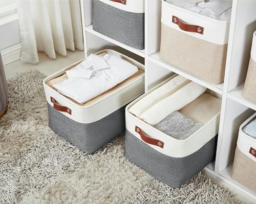 DECOMOMO Storage Bins, Extra Large Fabric Storage Baskets - Image 3