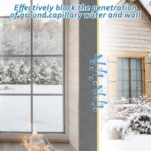 3.3 x 115 ft House Wrap, Heavy Duty Plastic Sheeting House Vapor Barrier - Image 4