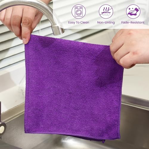 Microfiber Cleaning Cloths-12 Pack, Microfiber Towels - Image 4