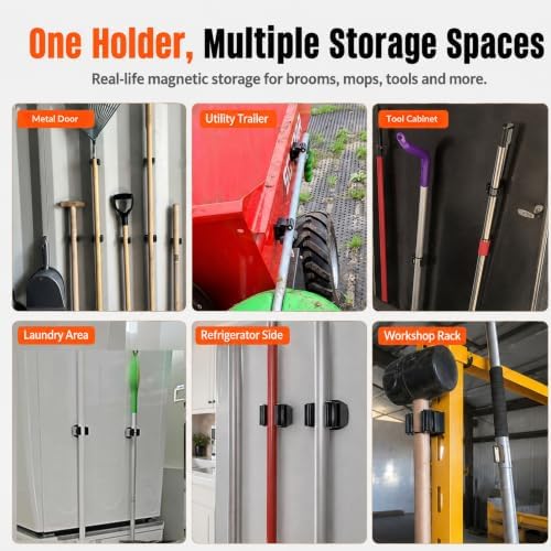 3-H 4 Pack Magnetic Broom Holder - Image 4