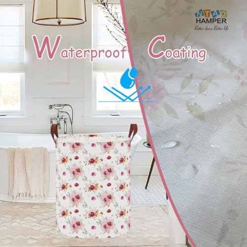 62L Vintage Rose Floral Laundry Hamper - Image 2