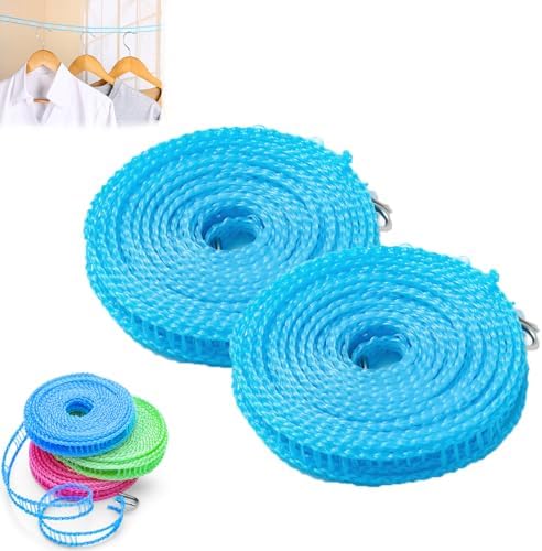 Windproof Non-Slip Clothesline 32 Ft, Portable Clothesline by Unknown