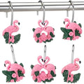 Amyhill 12 Pcs Flamingo Shower Curtain Hooks Decorative Shower Curtain Rings by Amyhill