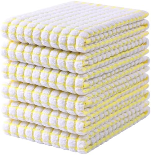 Mordimy Premium Cotton Kitchen Towels 16"x 25", 6 Pack by Mordimy