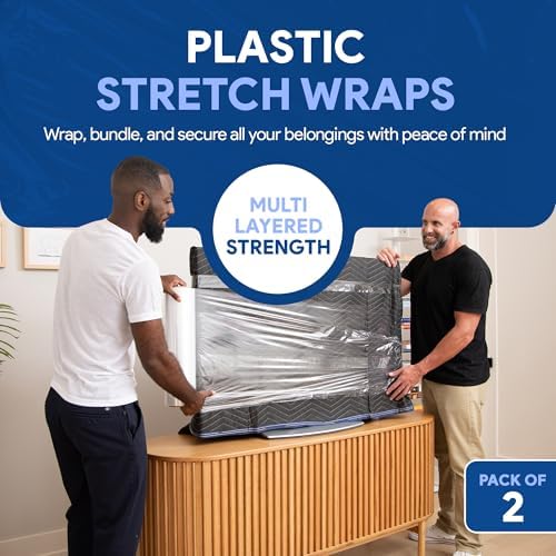 International Plastics Co. 2 Pack of 17'' Plastic Stretch Wrap - Image 2