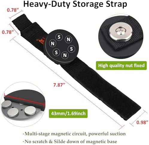 ULIBERMAGNET Strong Magnetic Storage Straps, Heavy Duty Magnetic Garage Storage - Image 5