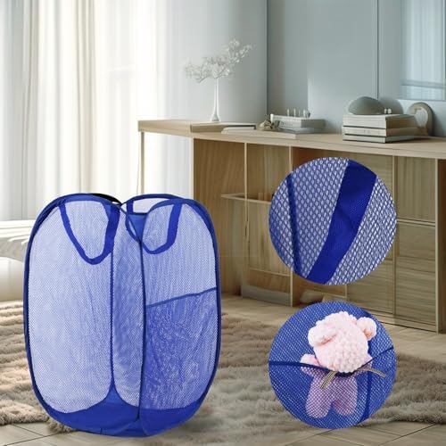 Pop Up Laundry Hamper, Mesh Laundry Basket Collapsible, Foldable Hamper - Image 6