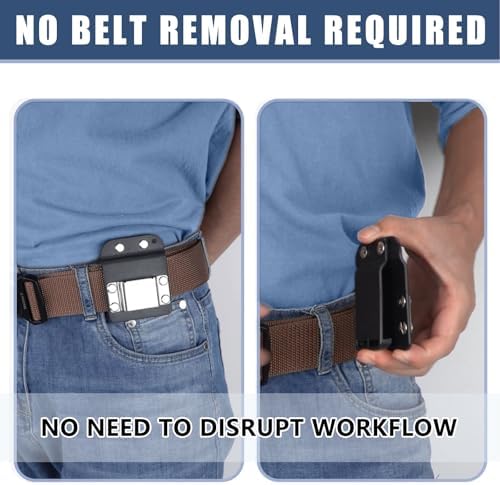 Drill Holder Belt Clip for Tool, Tape Measure Holder for Belt, Quick Grab or - Image 6