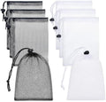 8Pcs 7.8x5.9In Mesh Drawstring Bag, Small Drawstring Bags by Unknown