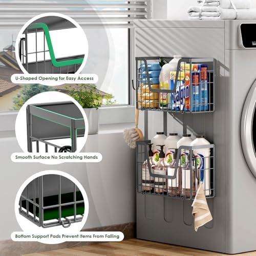 Grey Magnetic Shelf for Fridge - Image 4