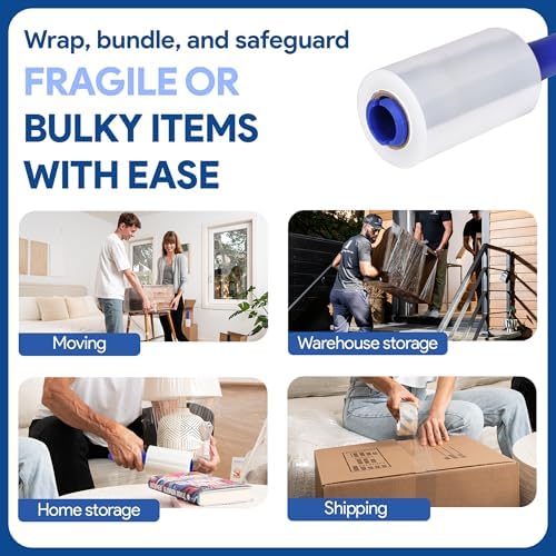 International Plastics Co. 2 Pack of 5'' Stretch Wrap - Image 2