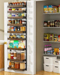 Moforoco Wood 9-Tier Over The Door Pantry Organizer, Wooden Pantry Organization by MOFOROCO